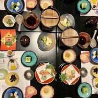 dinner set (day 2)  at Koyasan Temples in Koya