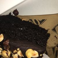 Vegan chocolate cake was also nice.  at Doppio Zero - Greenside in Johannesburg