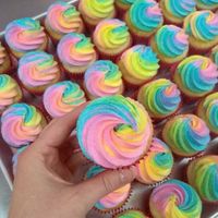 Rainbow Swirl at Claire's Cupcakes in Charlestown
