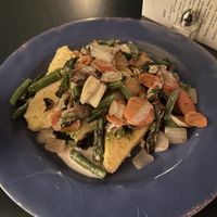 Veggies with polenta  at Blue Bird Bistro in Kansas City