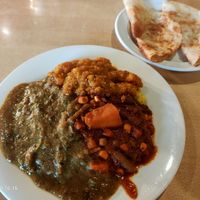 3 vegan curries w/rice at The Indian Kitchen in West End