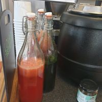 Home made lemonades at Lovage Project in South West London