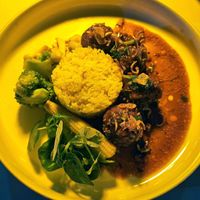 Vegan lok lak at JOMNO Modern Khmer Cuisine  in Siem Reap