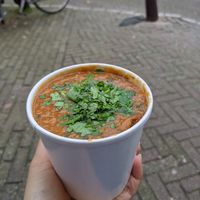 Moroccan chickpea soup at Soup En Zo - Nieuwe Spiegelstraat in Amsterdam