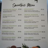 Menu at Simply Sweet in Brooklyn