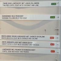 Menu changes daily  at Soup En Zo - Jodenbreestraat in Amsterdam