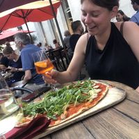 Flammkuchen pizza  at Cocktailcafé Regie in Heidelberg