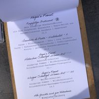 Menu (two leaves symbol = vegan)  at Cocktailcafé Regie in Heidelberg