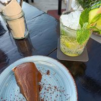 Chocolate pie at Tapas Ibiza. La Finca Escondida in Ibiza