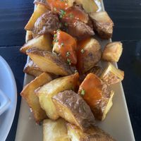 If you eat anything today - make it this !!! Paprika potatoes ❤️❤️❤️  at Tapas Ibiza. La Finca Escondida in Ibiza