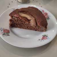 Big Slide of choco cake at La Cuisine de Phanie in Versailles