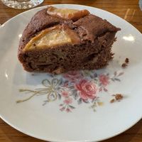 Apple chocolate cake at La Cuisine de Phanie in Versailles