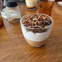 Yogurt con compota y granola  at La Cuisine de Phanie in Versailles