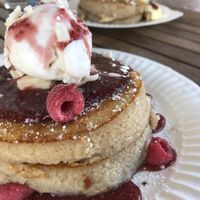   at Helgas Pancake House in Cairns