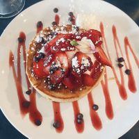   at Helgas Pancake House in Cairns