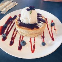   at Helgas Pancake House in Cairns