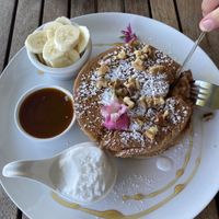   at Helgas Pancake House in Cairns