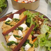 Toast at Café Tulipe in Avignon