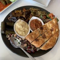 Veggie platter made vegan at Zahara in Port Macquarie