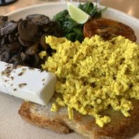 Vegan breakfast board. Ok but terrible feta! at Miss Pryor in Eltham