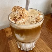 Iced coconut coffee   at Nui Bakery in Koh Tao