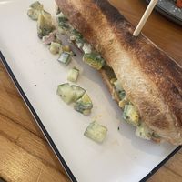 Chickpea and avocado   at Nui Bakery in Koh Tao