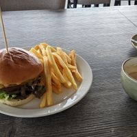 The only vegan burger they have.  at Arnarstapi Center in Arnarstapi