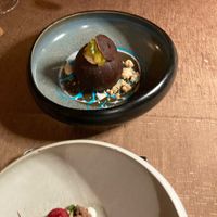 ‘Coconut’ dessert at Fvsion in Cortina D Ampezzo