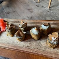 Truffle sushi roll  at Fvsion in Cortina D Ampezzo