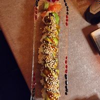 Special uramaki with 3D meat (vg) at Fvsion in Cortina D Ampezzo