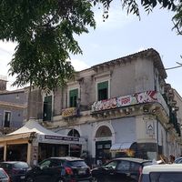 The restaurant as seen from the square  at A Putia Dell'Ostello in Catania