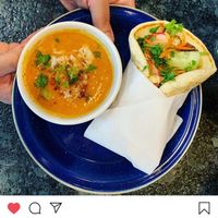 Tofu bang mineral and soup.  at The Dish in Baton Rouge