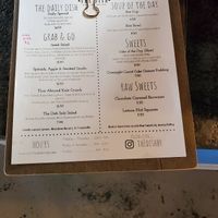 Menu at The Dish in Baton Rouge
