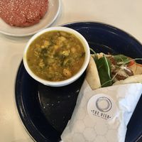 Falafel Wrap with Red Lentil Soup! at The Dish in Baton Rouge