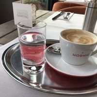 Soymilk cappuccino  at Ludwigs in Tubingen