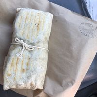 Falafel wrap at The Greedy Cow in Lake Tekapo