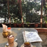 Cozy setting!  at Tulsi Cafe in Rishikesh