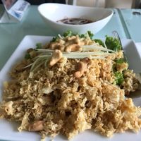 Vegan catfish with green mango at Loving Hut - Bang Kholaem in Bangkok