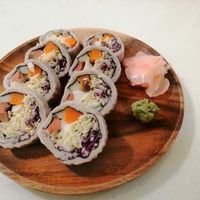 Vegan taro sushi at Loving Hut - Bang Kholaem in Bangkok