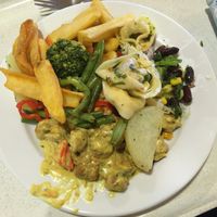 Buffet plate at Hauptmensa Studierendenwerk in Dortmund