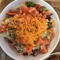 Large salad bowl  at Restavracija Mandala in Ljubljana