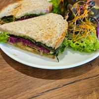 Vegetable sandwich at Yin's Sourdough Bakery in Penang
