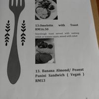 Menu at Yin's Sourdough Bakery in Penang