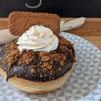 Biscoff doughnut at VegAmazing Doughnuts in Madrid