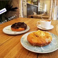 Kikos buttercream & chocolate cookie donuts  at VegAmazing Doughnuts in Madrid