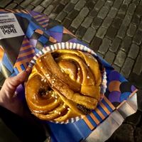 Cinnamon roll with chocolate & saffron   at Bröd & Salt - Gamla Stan in Stockholm