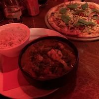 Aloo Gobi and pizza   at Ramayana Cafe in Sinaia