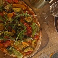 Vegan Tarte Flambé  at Ciri Biri Bela in Split