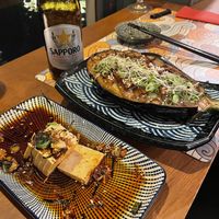 Spicy tofu and glazed aubergine  at Vatten Ramen - Zeedijk in Amsterdam