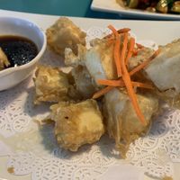 Agedashi tofu is vegan- no fish sauce no Benito flakes  at Ichiban in Florence